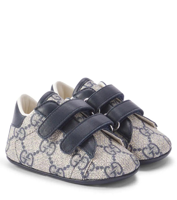 Gucci Kids Gucci Kids Baby Ace Gg Canvas Booties 
