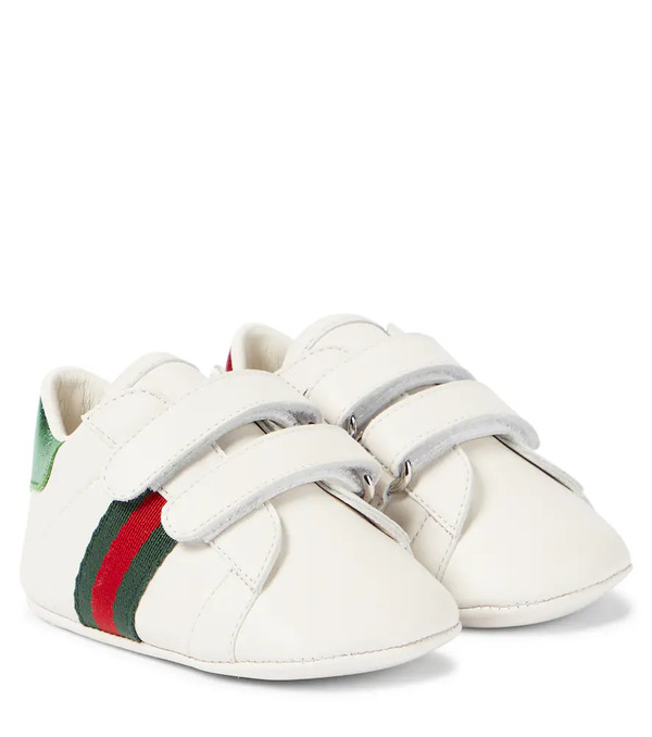  Gucci Kids Gucci Kids Baby Ace Leather Sneakers 
