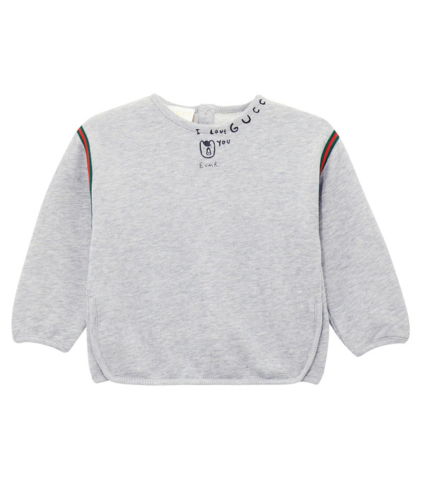  Gucci Kids Gucci Kids Baby Printed Cotton Fleece Sweatshirt 