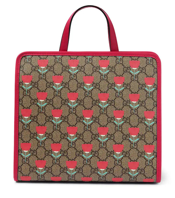  Gucci Kids Gucci Kids Gg Canvas Floral Tote Bag 