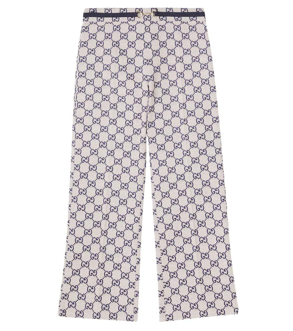  Gucci Kids Gucci Kids Gg Jacquard Straight Pants 