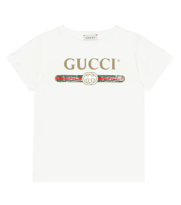  Gucci Kids Gucci Kids Logo Cotton T-shirt 