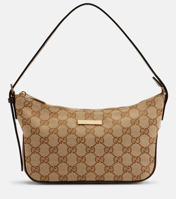  Gucci Gucci Lady Lunetta Small Gg Canvas Shoulder Bag 