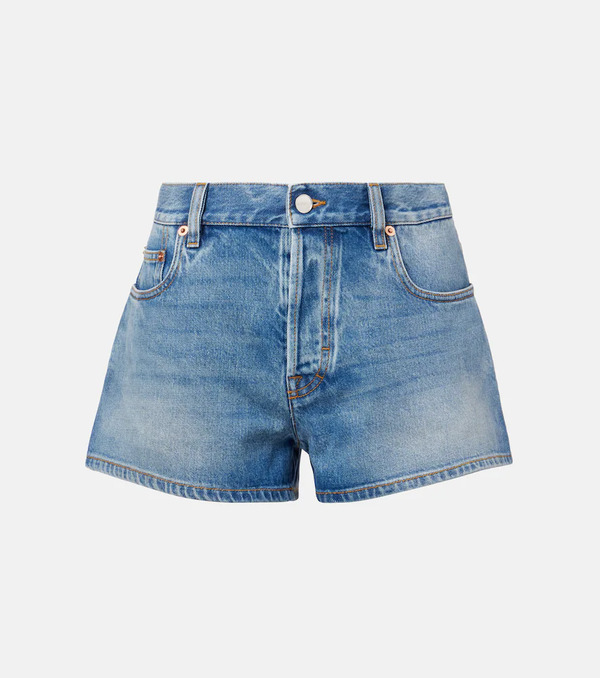  Gucci Gucci Mid-rise Denim Shorts 