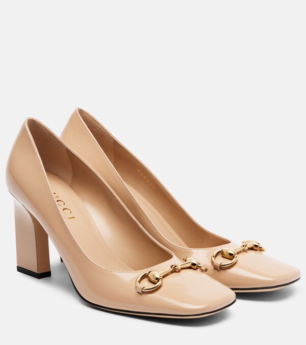  Gucci Gucci Signora Horsebit Leather Pumps 
