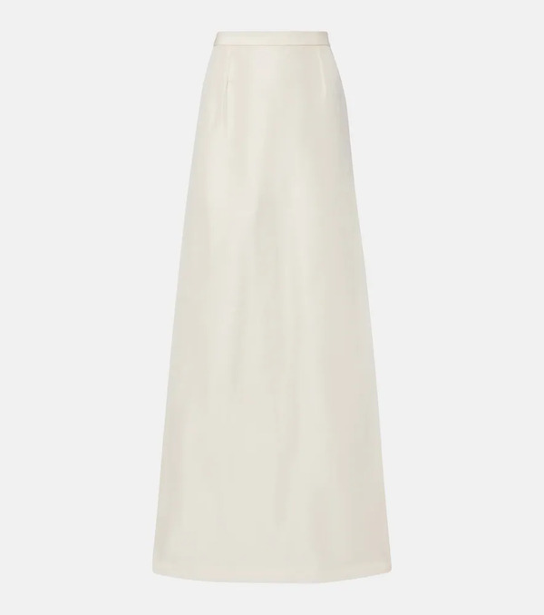  Gucci Gucci Silk Faille Maxi Skirt 