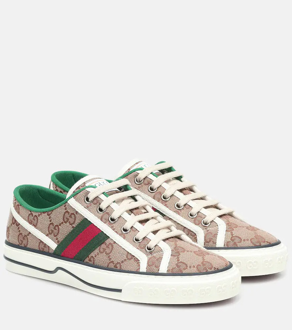  Gucci Gucci Gucci Tennis 1977 Canvas Sneakers 
