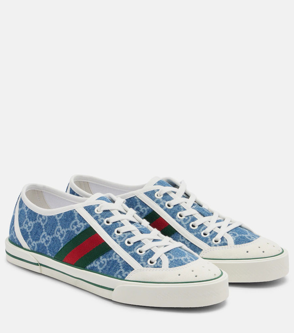  Gucci Gucci Gucci Tennis 1977 Gg Denim Sneakers 