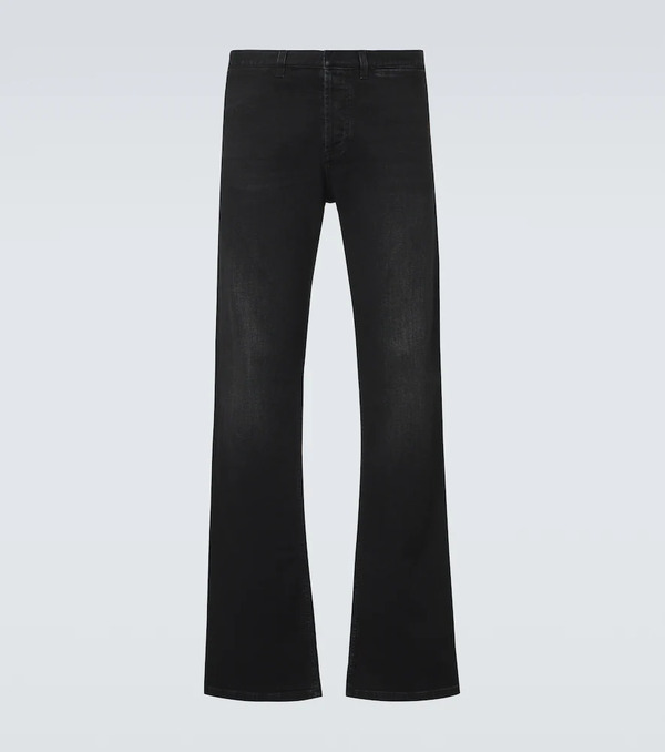  Gucci Gucci Web Stripe Flared Jeans 