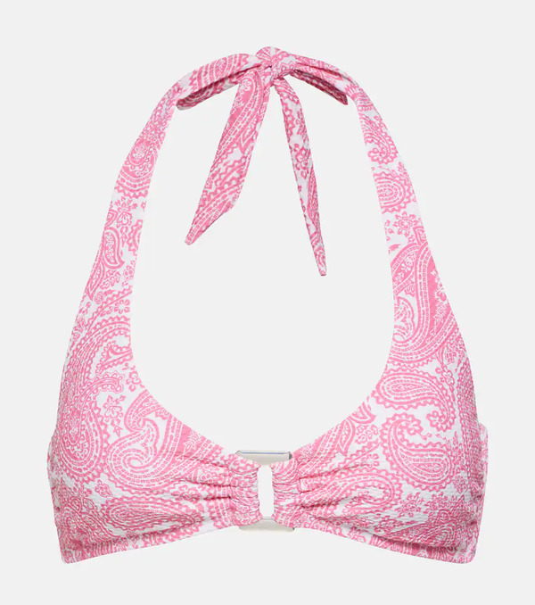  Heidi Klein Heidi Klein Ischia Printed Halterneck Bikini Top 