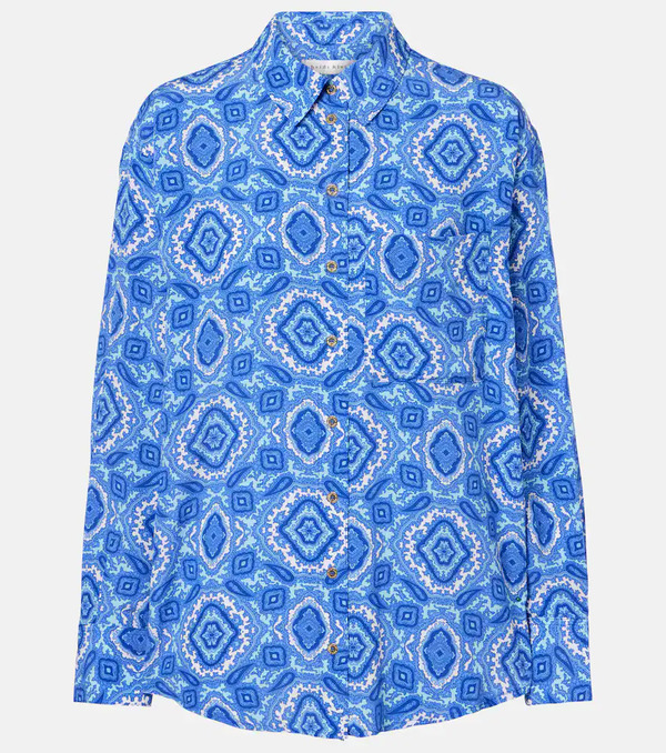  Heidi Klein Heidi Klein Mykonos Printed Silk Shirt 