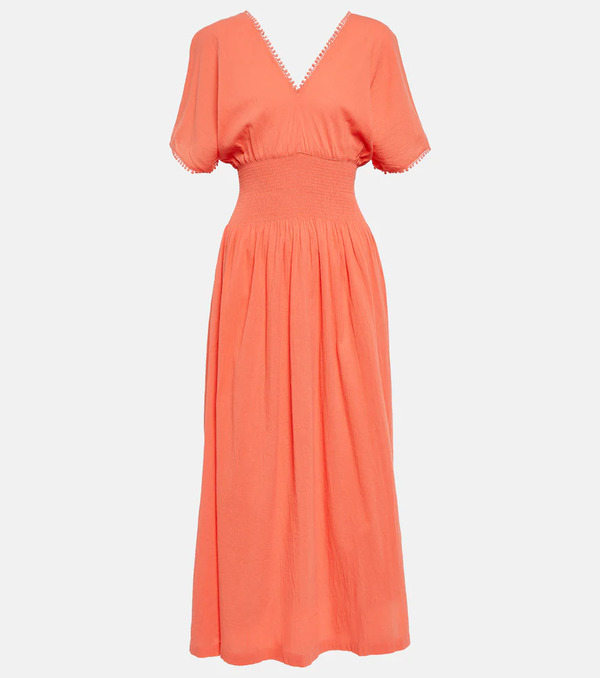  Heidi Klein Heidi Klein Smocked Cotton Maxi Dress 