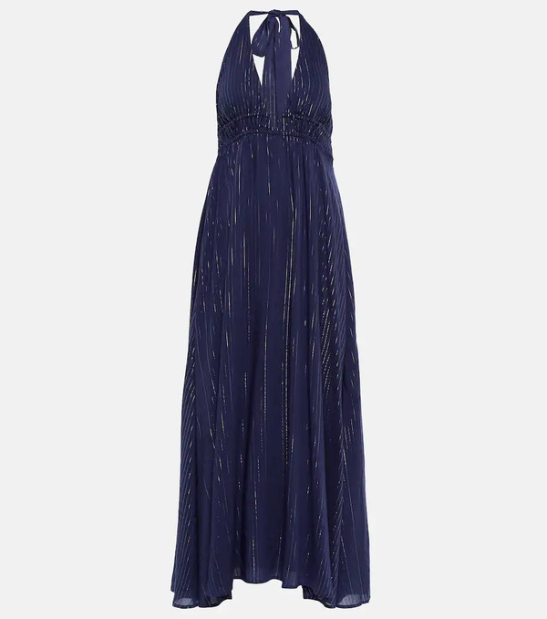  Heidi Klein Heidi Klein Striped Halterneck Maxi Dress 