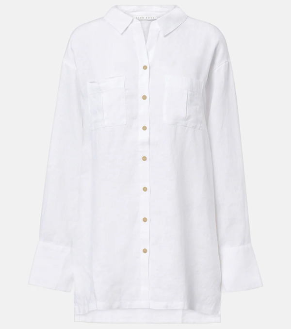  Heidi Klein Heidi Klein White Bay Linen Shirt 