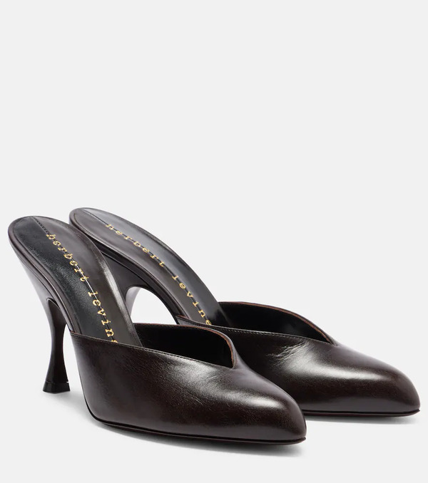  Herbert Levine Herbert Levine Sitting Pretty 95 Leather Mules 