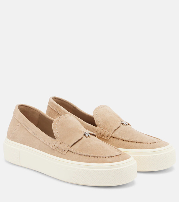  Hogan Hogan Crosswind Suede Loafers 