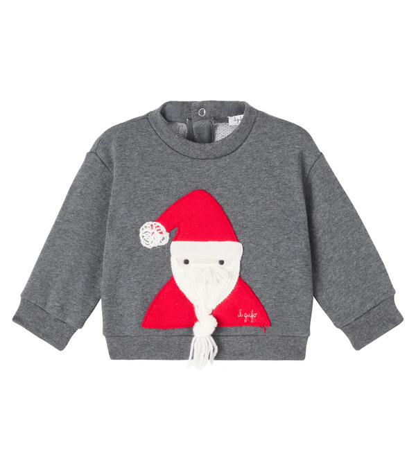  Il Gufo Il Gufo Baby Embroidered Cotton Sweatshirt 