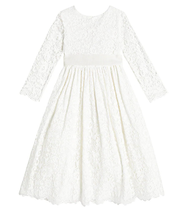  Il Gufo Il Gufo Cotton-blend Lace Dress 