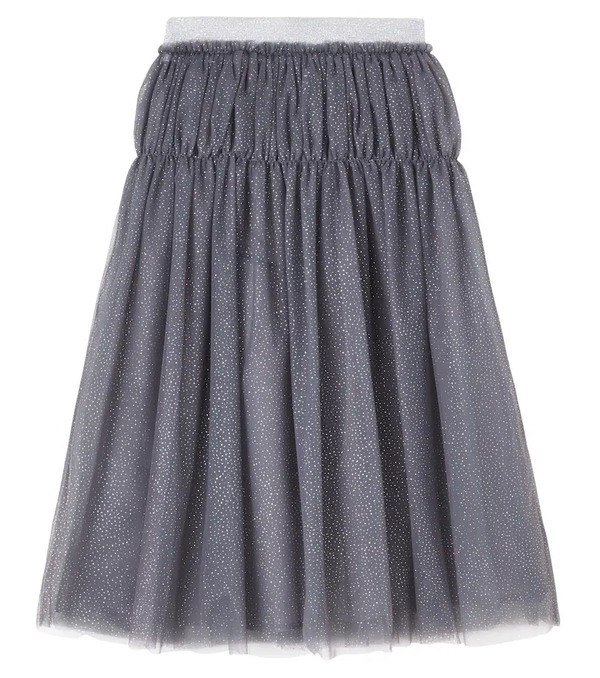  Il Gufo Il Gufo Embellished Tulle Skirt 