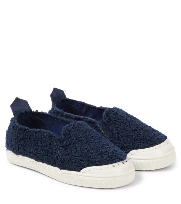  Il Gufo Il Gufo Faux Shearling Slip-on Sneakers 