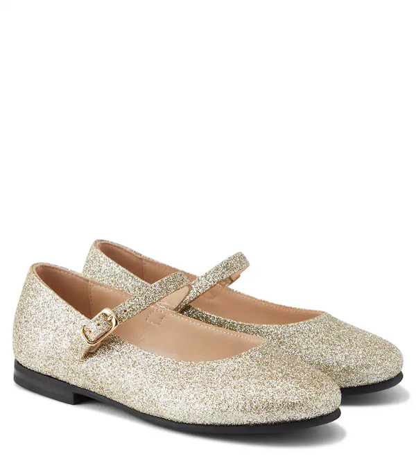  Il Gufo Il Gufo Glitter Ballet Flats 