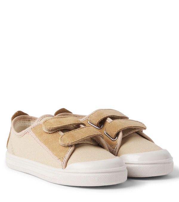  Il Gufo Il Gufo Suede-trimmed Canvas Sneakers 