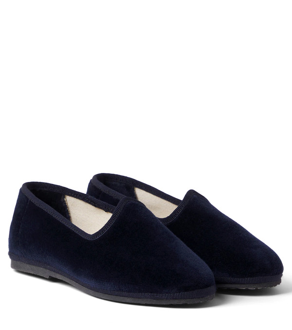  Il Gufo Il Gufo Velvet Slip-on Shoes 