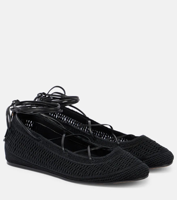  Isabel Marant Isabel Marant Belna Open-knit Ballet Flats 
