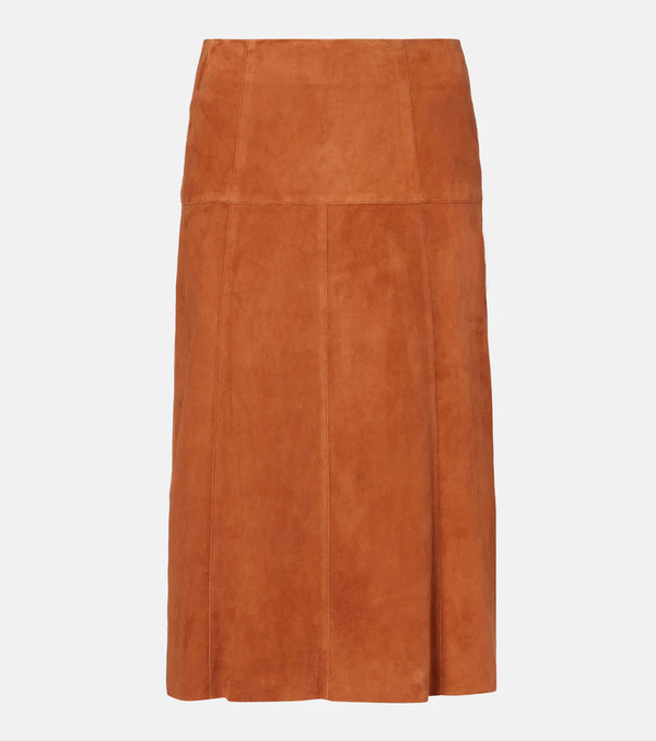  Isabel Marant Isabel Marant Devy Suede Midi Skirt 