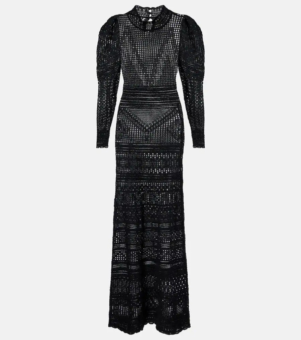  Isabel Marant Isabel Marant Dione Open-knit Maxi Dress 