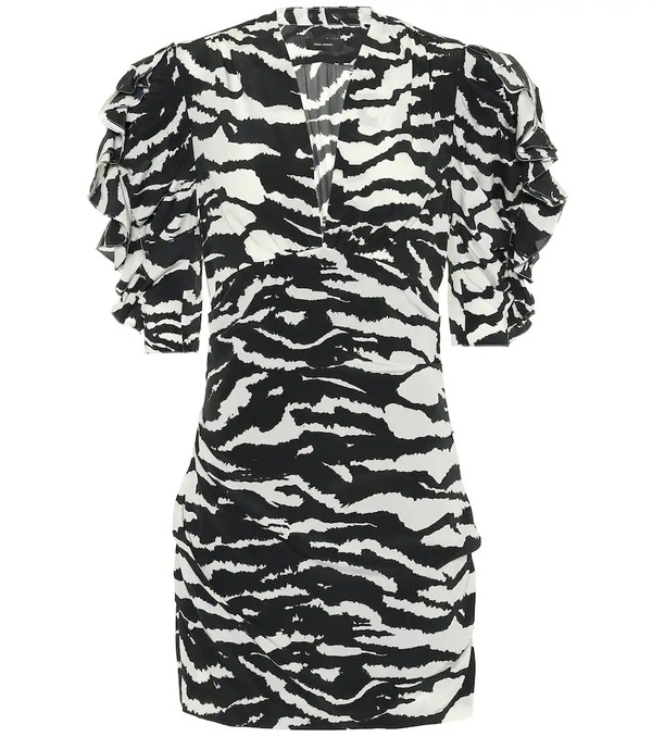  Isabel Marant Isabel Marant Farah Animal-print Minidress 
