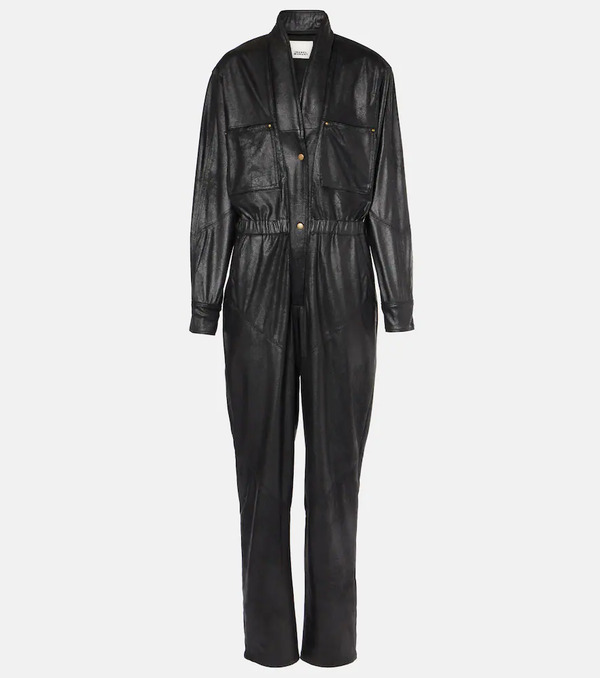  Isabel Marant Isabel Marant Faux Leather Jumpsuit 