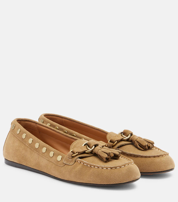  Isabel Marant Isabel Marant Faxel Studded Suede Loafers 