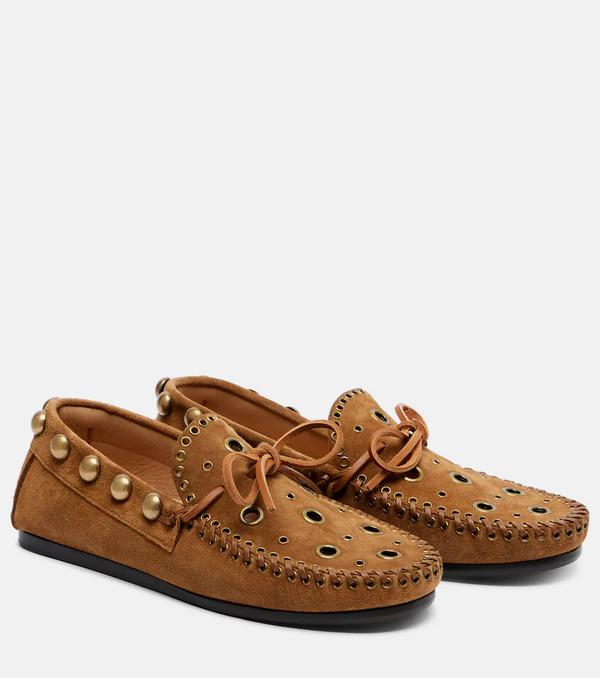  Isabel Marant Isabel Marant Fitza Studded Suede Loafers 