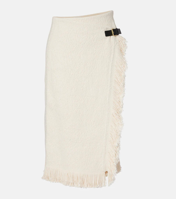  Isabel Marant Isabel Marant Galla Cotton And Linen Midi Skirt 