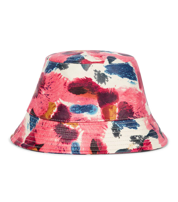  Isabel Marant Isabel Marant Haley Floral Leather Bucket Hat 