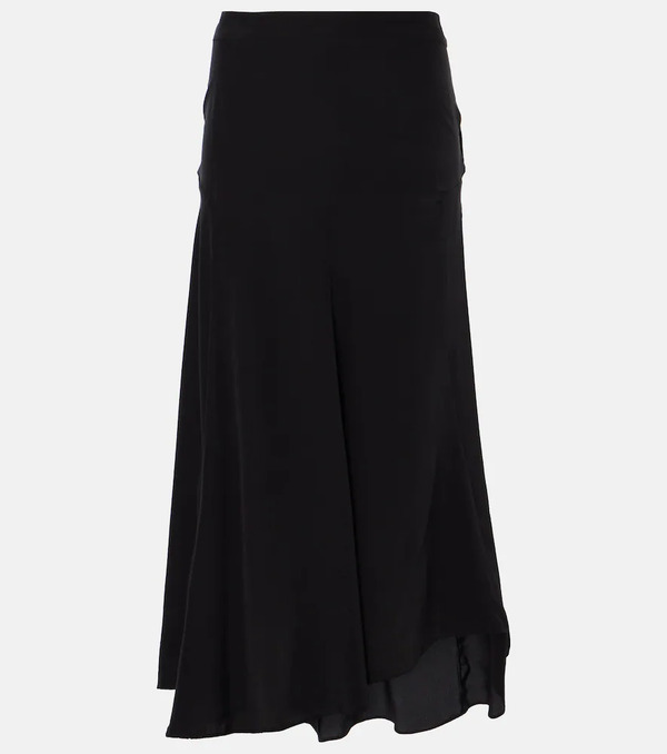  Isabel Marant Isabel Marant Hortensia Silk Crãªpe De Chine Midi Skirt 