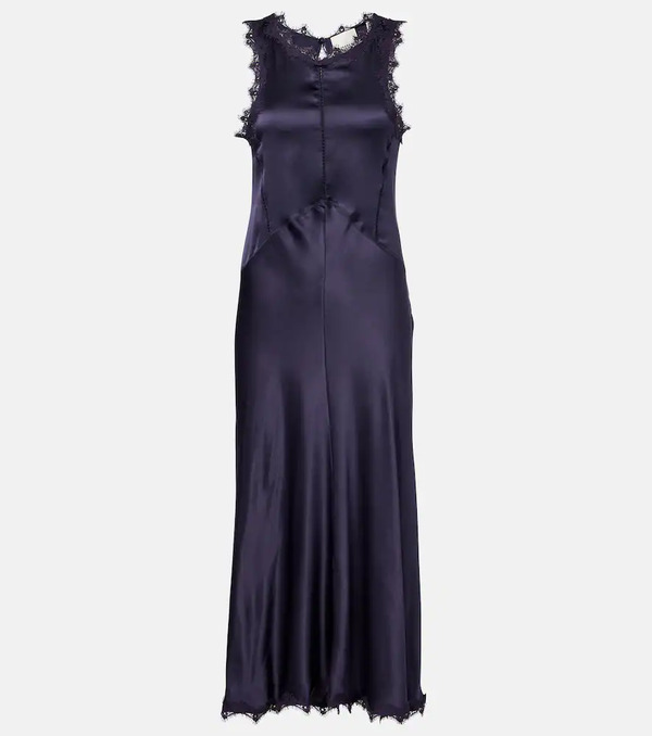  Isabel Marant Isabel Marant Jadelia Silk-blend Satin Midi Dress 