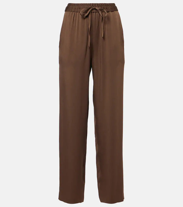  Isabel Marant Isabel Marant Kendry Satin Wide-leg Pants 