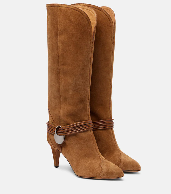  Isabel Marant Isabel Marant Lestany Suede Knee-high Boots 
