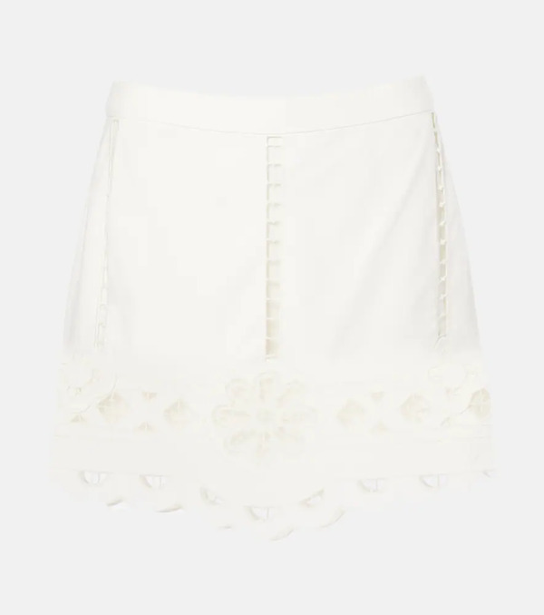  Isabel Marant Isabel Marant Palmira Embroidered Cotton Miniskirt 