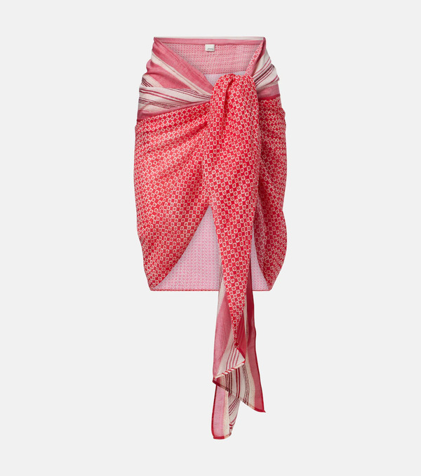  Isabel Marant Isabel Marant Printed Cotton And Silk Beach Cover-up 