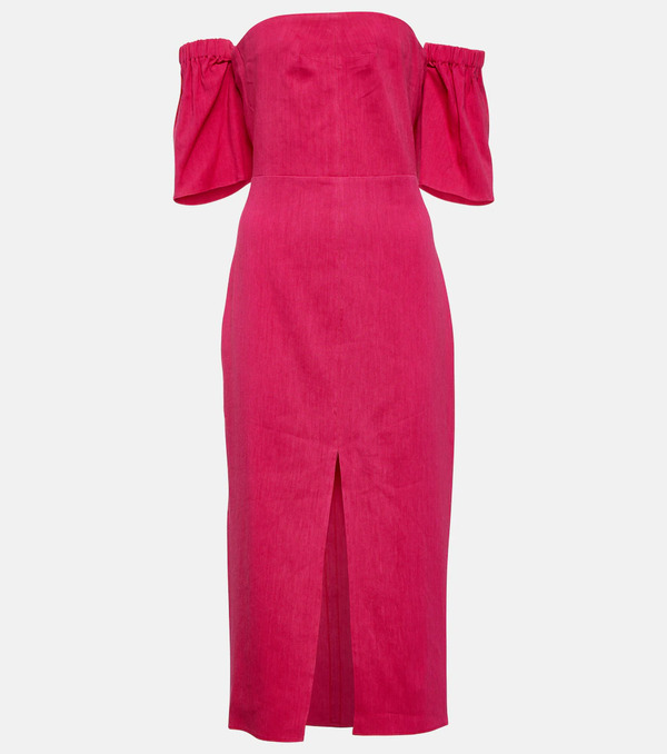  Isabel Marant Isabel Marant Stony Off-shoulder Midi Dress 