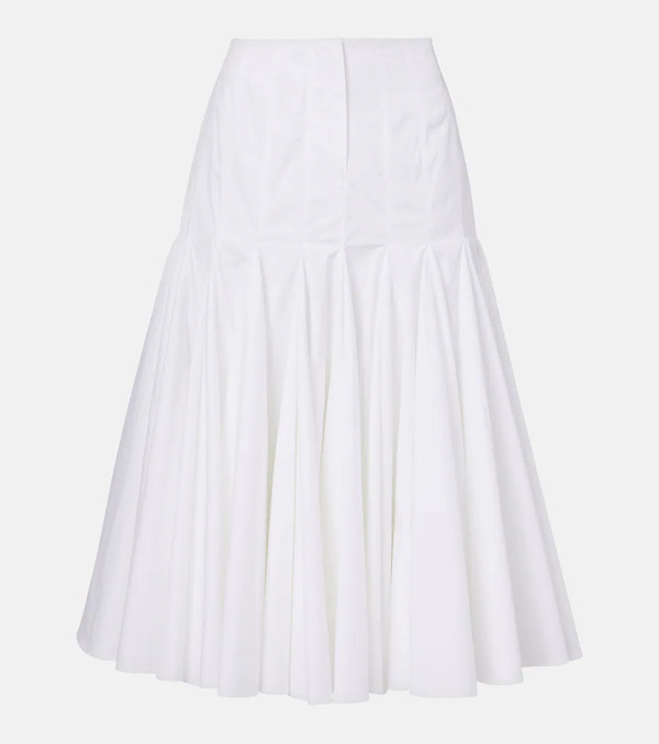  Jacquemus Jacquemus Agave Cotton Poplin Midi Skirt 
