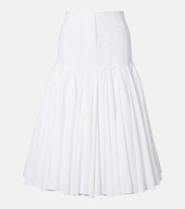  Jacquemus Jacquemus Agave Cotton Poplin Midi Skirt 
