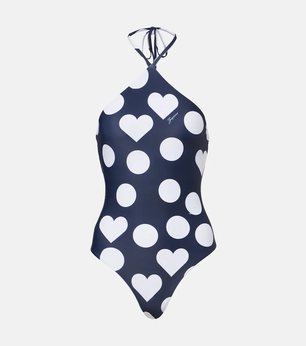  Jacquemus Jacquemus Bastide Printed Halterneck Swimsuit 