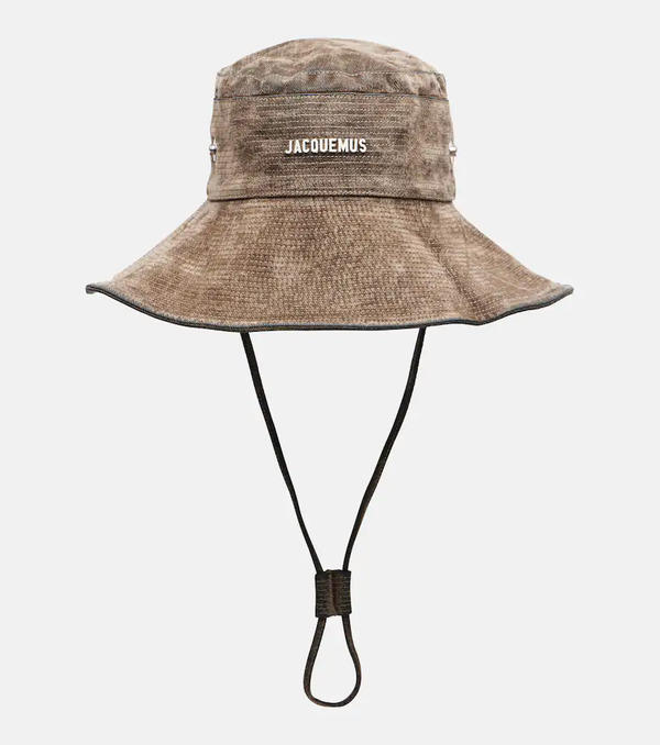  Jacquemus Jacquemus Bob De-nã®mes Velvet Bucket Hat 