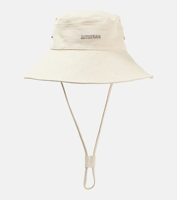  Jacquemus Jacquemus De-nã®mes Linen And Cotton Denim Bucket Hat 