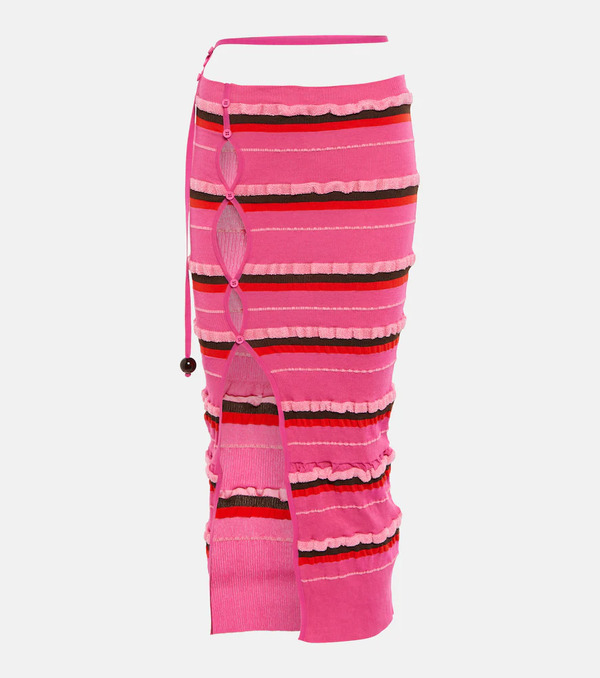  Jacquemus Jacquemus La Jupe Maille Concha Midi Skirt 