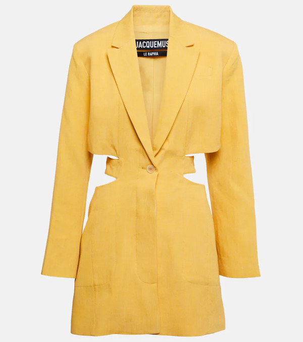  Jacquemus Jacquemus La Robe Bari Linen-blend Minidress 